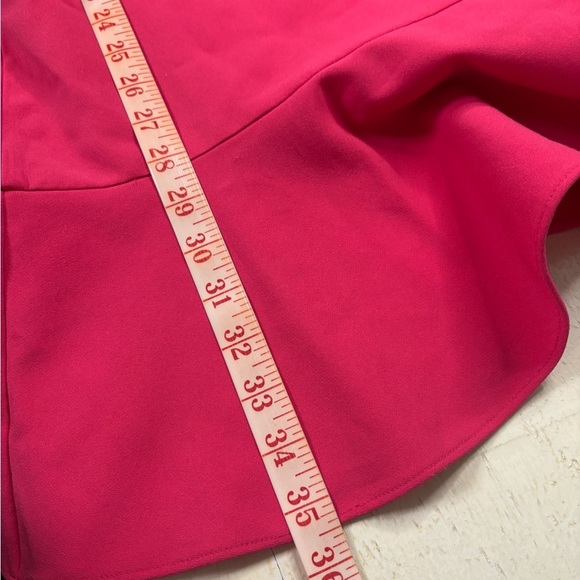 Alice and Olivia Andalasia Sleeveless Flounce-Hem Mini Dress Size 10 Pink - Picture 7 of 10